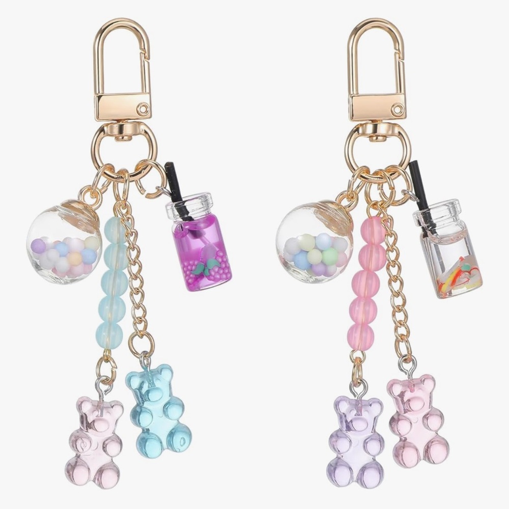 🆕 2Pcs Purse Charms for Handbags,Keychain Accessories